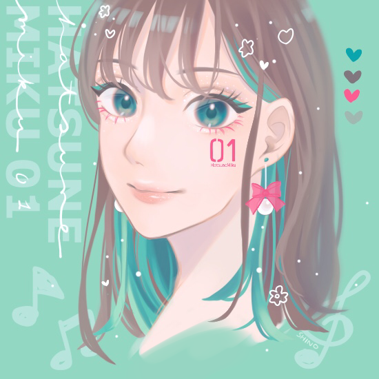 ミクちゃんメイク