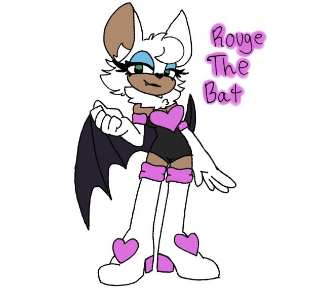 Rouge the bat (fruit bat style)