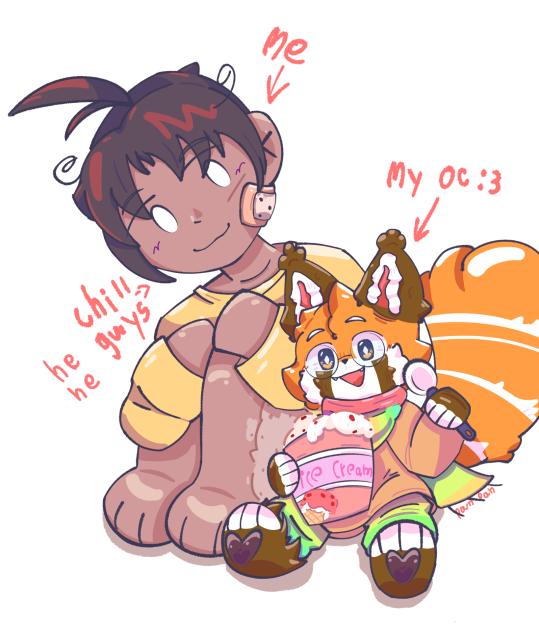 Me with my OC✨✨ ʕ•ᴥ•ʔ