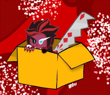 Red velvet cookie in a box ^^