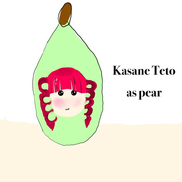 Kasane Teto as pear - ibisPaint