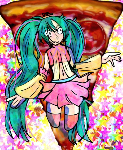 Dominos Miku Fanart