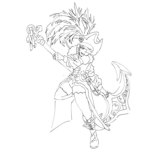 pirate!!! arghh (lineart)