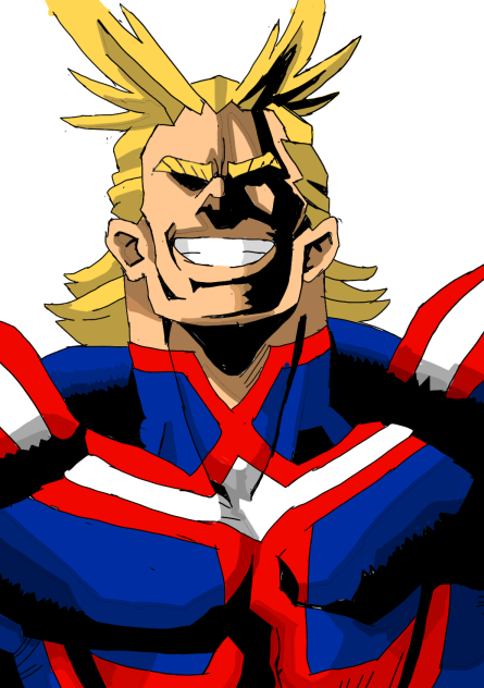 Drawing All Might from Boku no Hero Acad