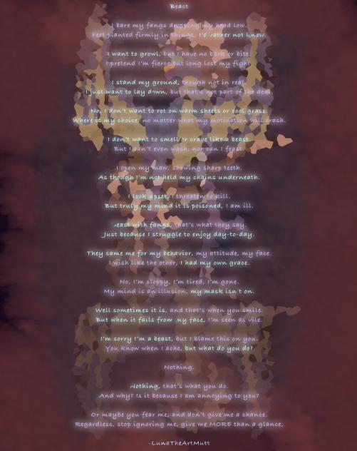 Misuderstood Beast(A Poem)