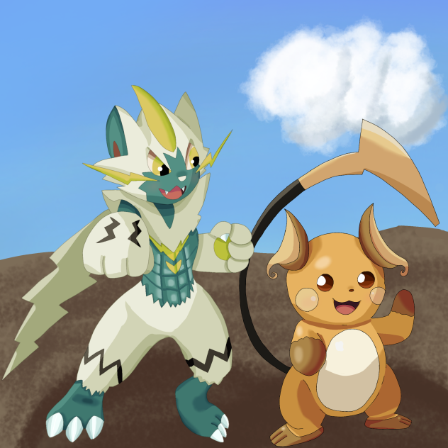 一緒にパンチの特訓中！