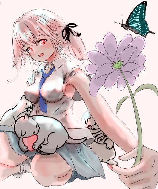 花　色塗り