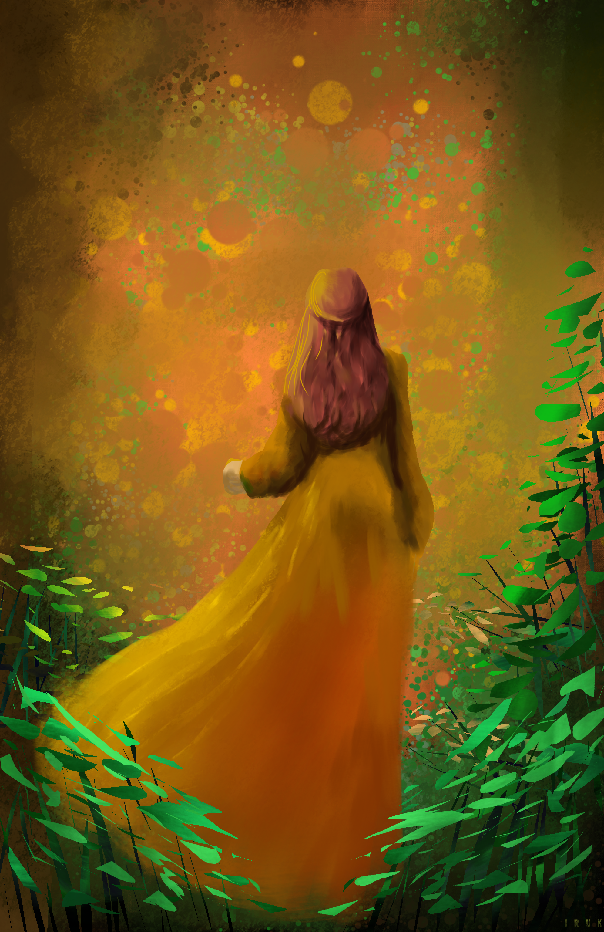 dawn in the forest - ibisPaint