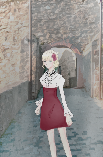 廃墟の少女