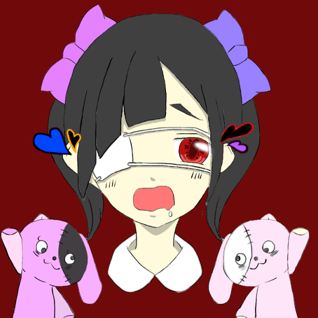 線画 オリジナル 塗らせていただきました