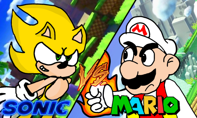 Sonic vs Mario - ibisPaint