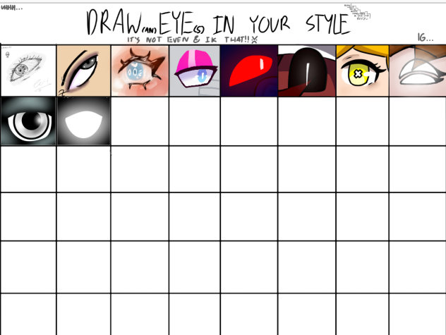Draw eyes I your style collab