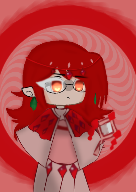 when my oc was cosplaying as pomegranate