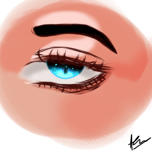 My eyes like the sky ibisPaint