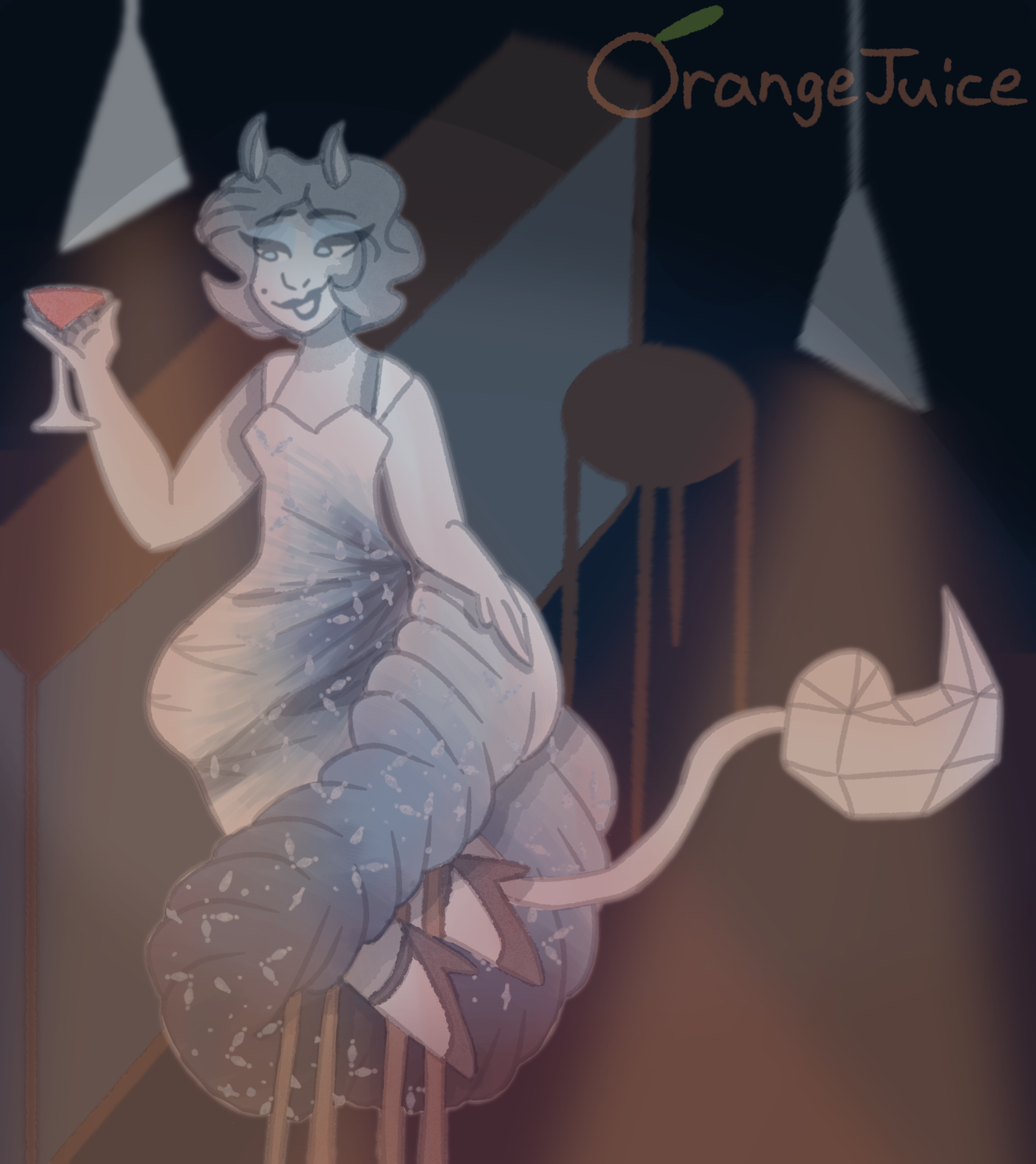 A relaxing drink - ibisPaint