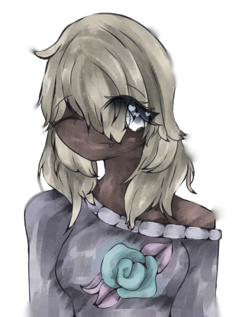 Girl with Rose on Her Shirt