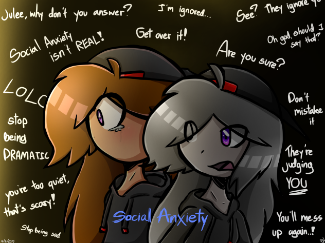 [OC] Social Anxiety Effects SPEEDPAINT!