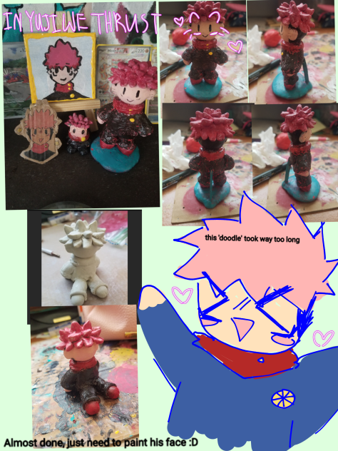 Yuji itadori figures + shrine