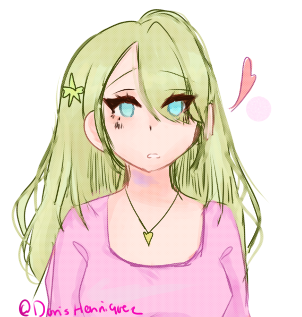 green and pink
