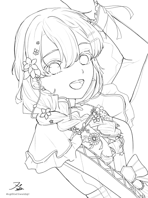 ﾝﾐﾁｬ🎂 線画