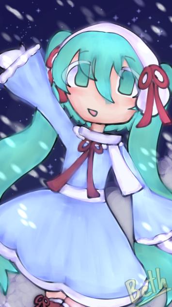 my snow miku 🌨️❄️