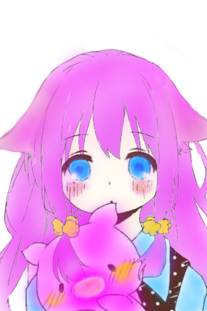 猫耳少女豚を抱く