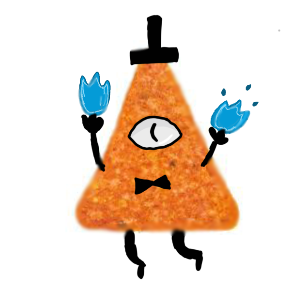 Bill cipher as a Dorito