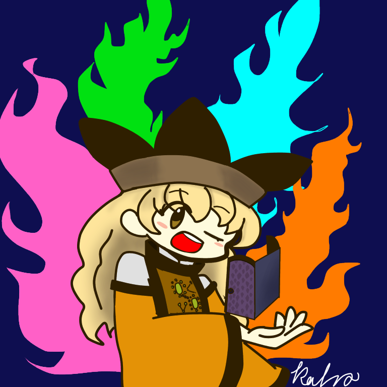 東方 天空章 摩多羅隠岐奈 Ibispaint