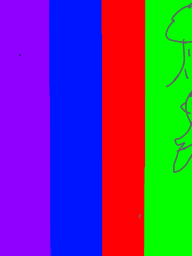 色のウォーキング