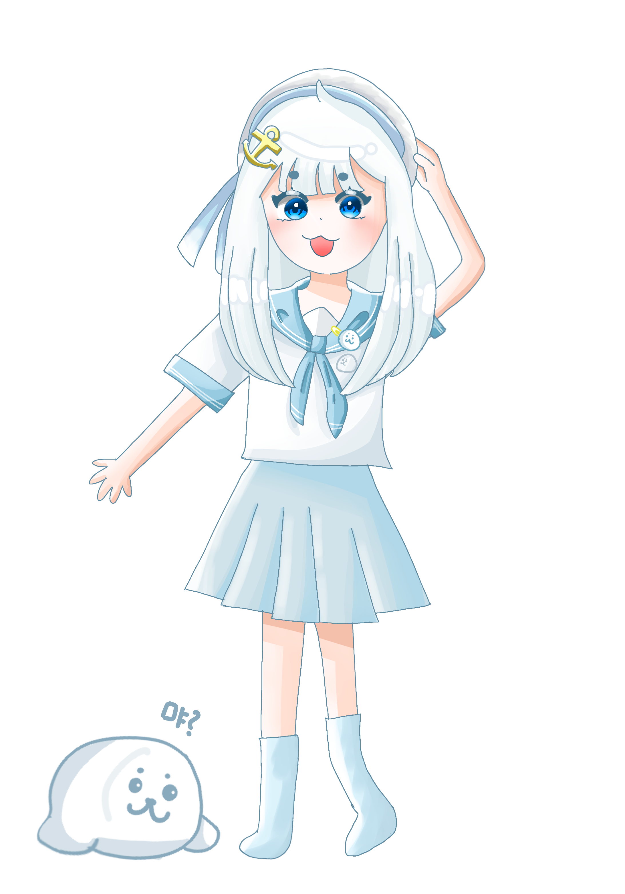 💙🤍 - ibisPaint