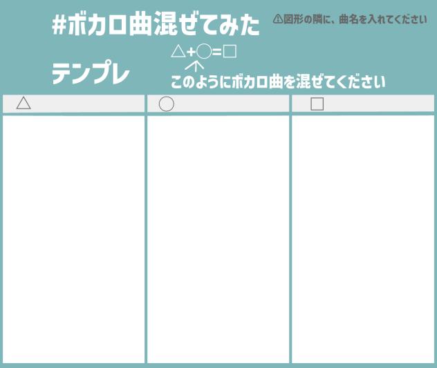 ボカロ曲テンプレ