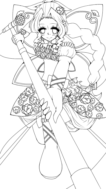 エアリス線画塗ってください