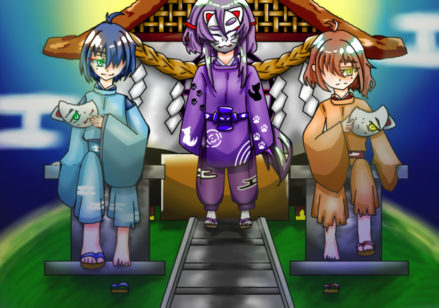 夜の神社🦊