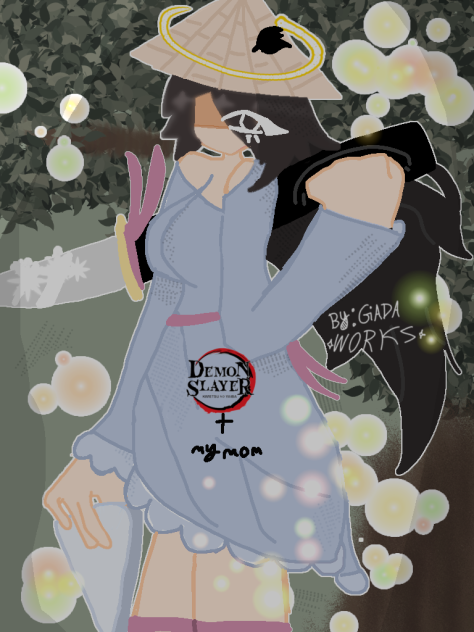 My mom as a demon slayer 🗡️🌙💫