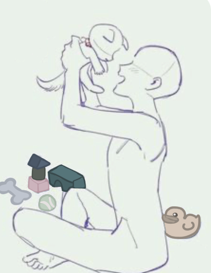 Colab-pet and owner