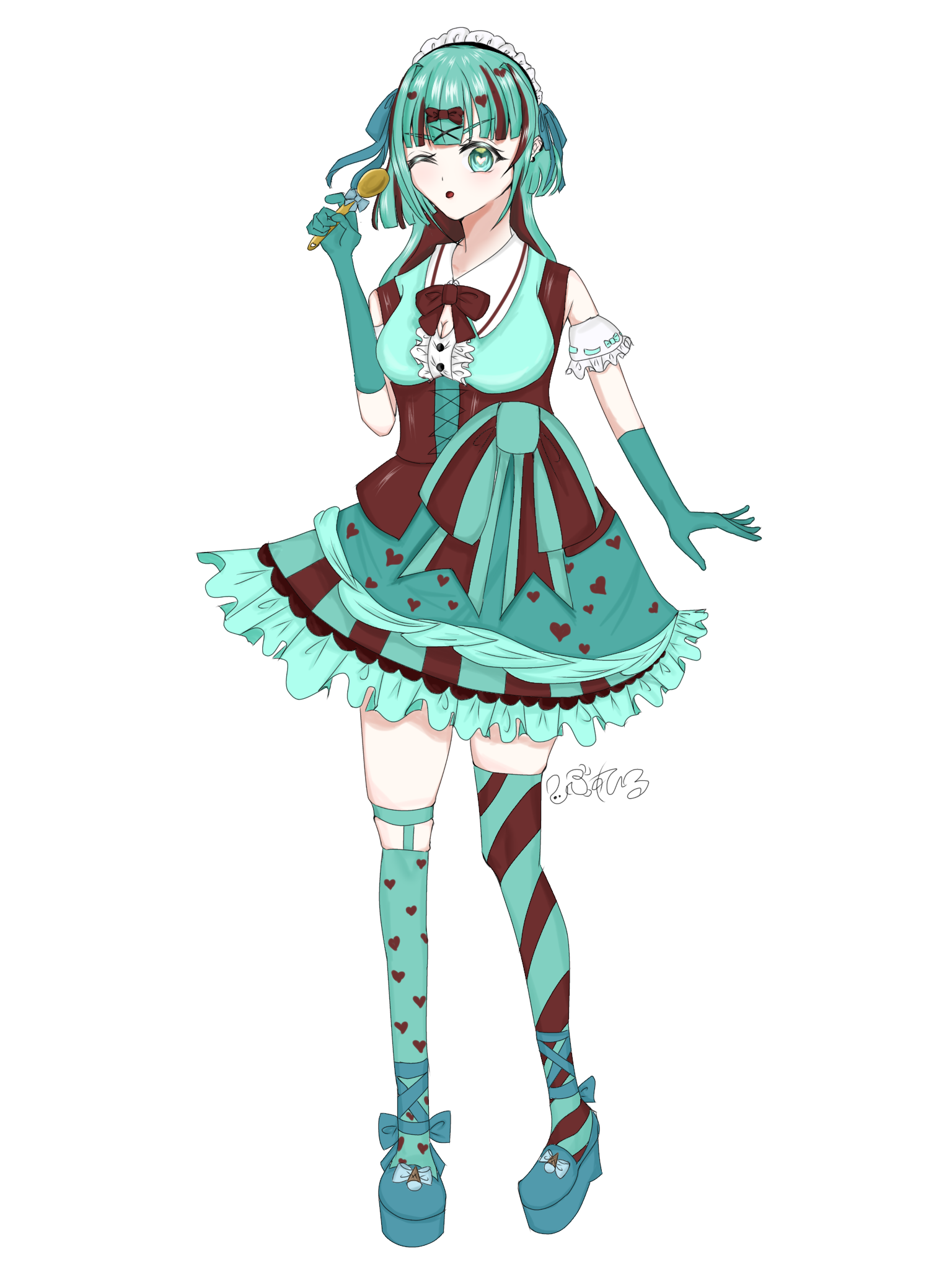 ちょこみんと様 フリー立ち絵 チョコミント - ibisPaint