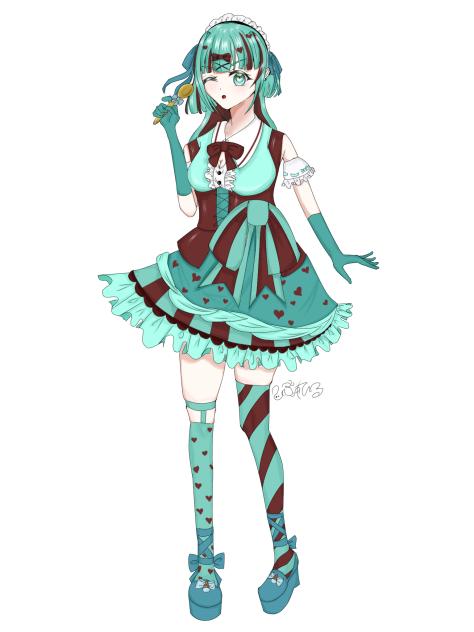 フリー立ち絵　チョコミント