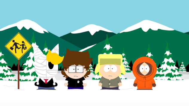 My Ocs in the South Park Bus Stop