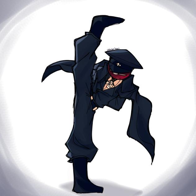 ナチ様に中国軍隊ダンス