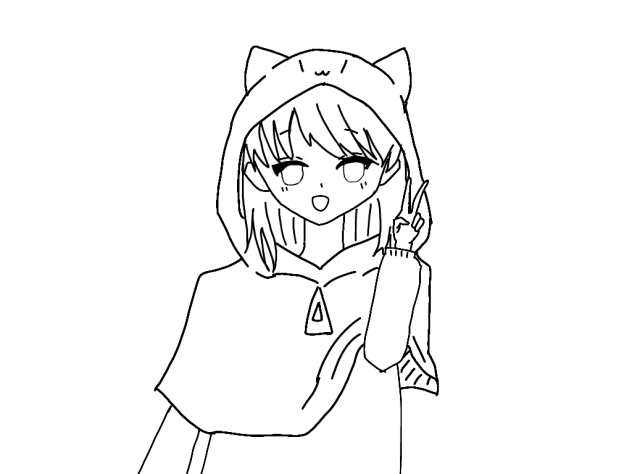 もねちゃんへ(線画)