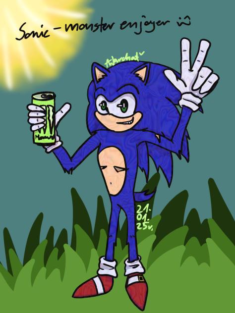 Sonic and monster energy