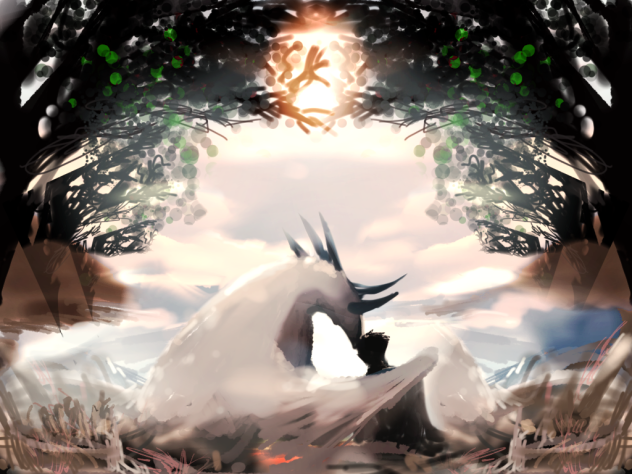 夕暮れ