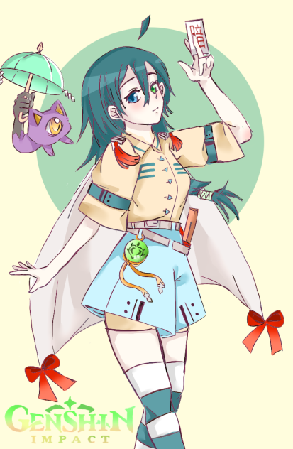 If my oc was in Genshin Impact