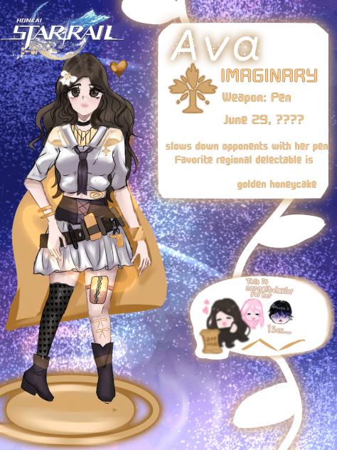 Me as a honkai star rail oc 🌟🌠🧁