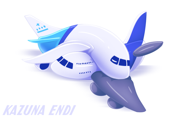 cuddling with my inflatable Airbus