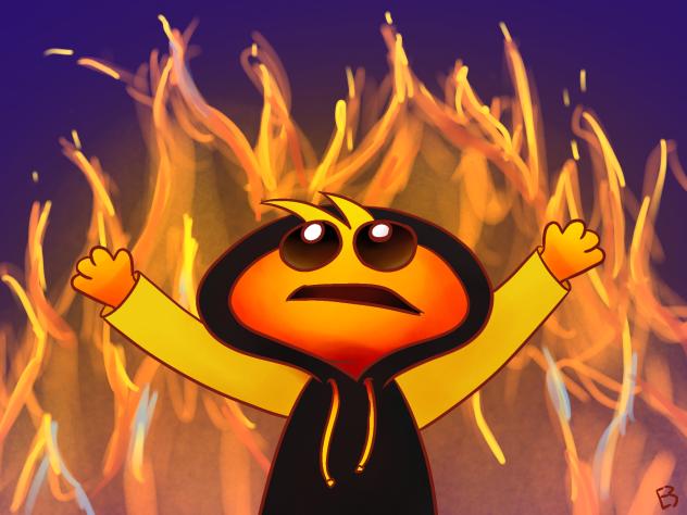 some fan art for @Flames_Art