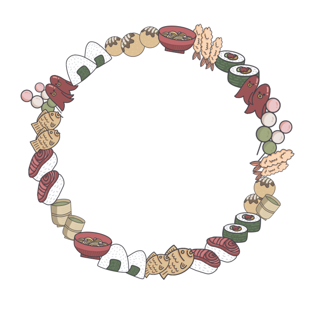 Japanese Snacks Wreath