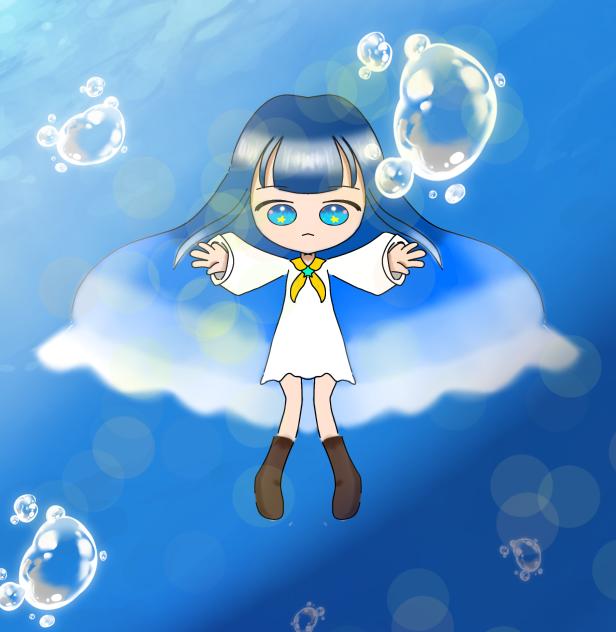 海イメージ少女