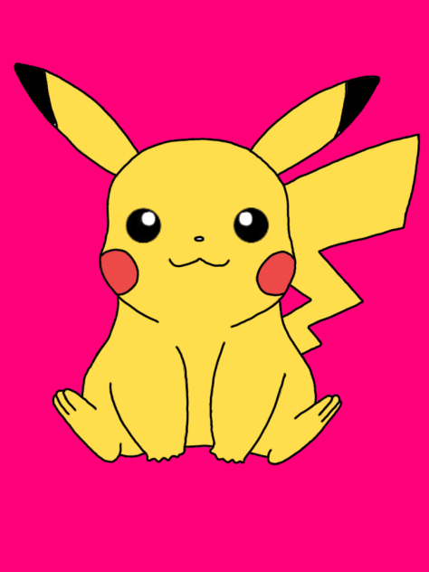 Pikachu (Pokemon) Drawing (Digital Art)