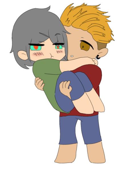 namay and enjin chibi